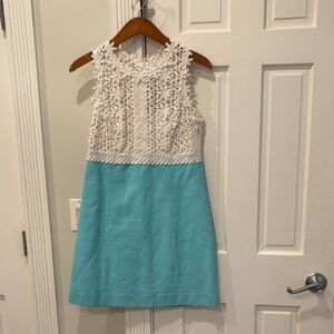 Lilly Pulitzer White and Blue Dress